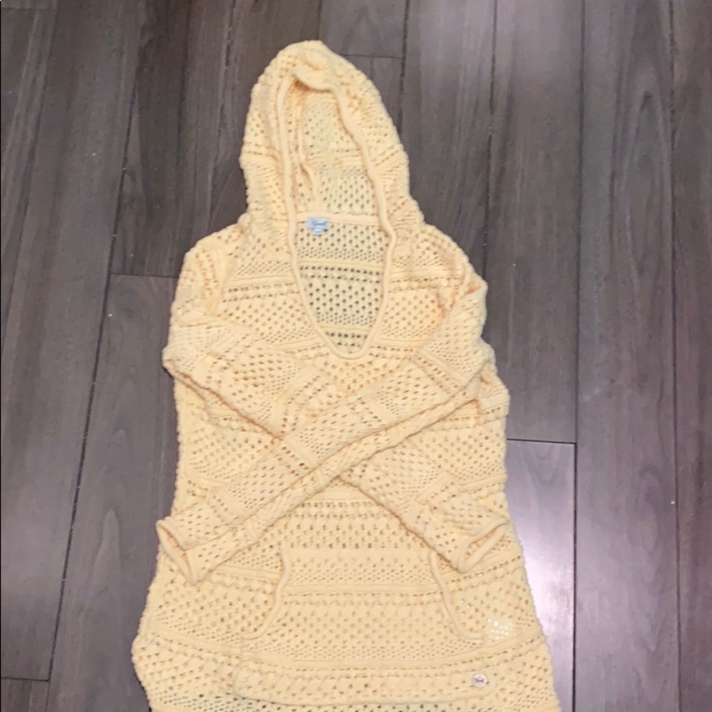 Yellow beach cover up